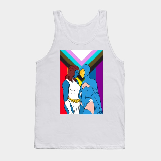 Mystique and Destiny Tank Top by ChangoATX